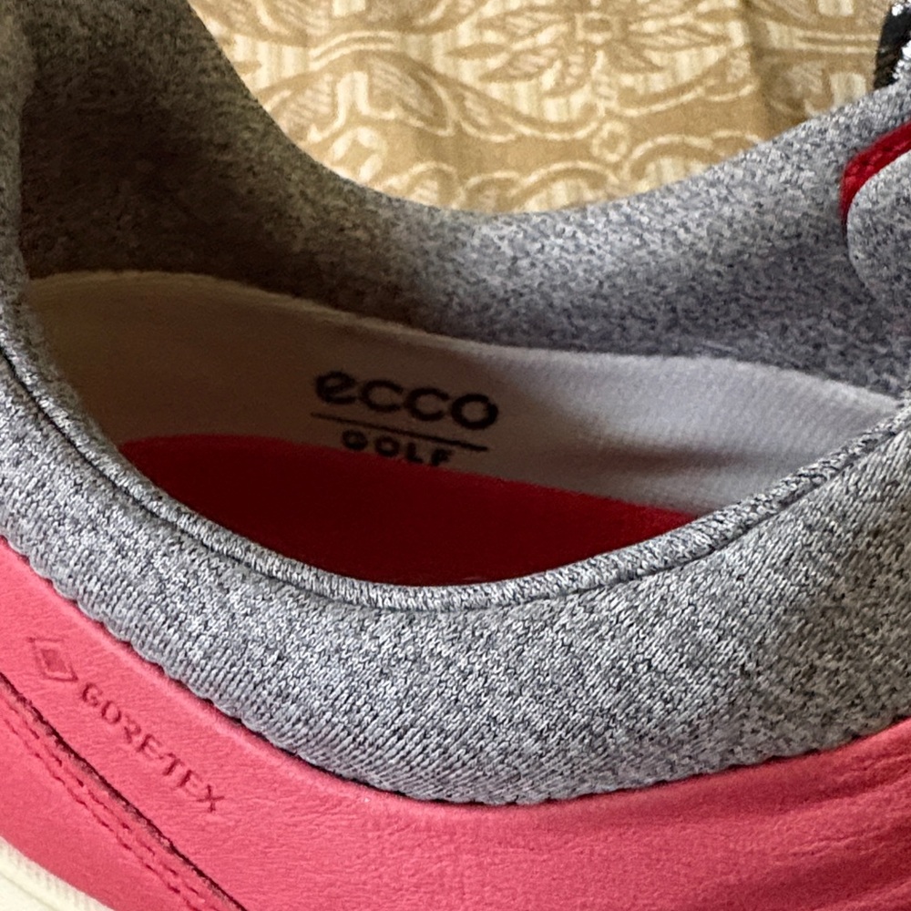 Ecco Men's Red and Gray Sneakers - Picture 9 of 9
